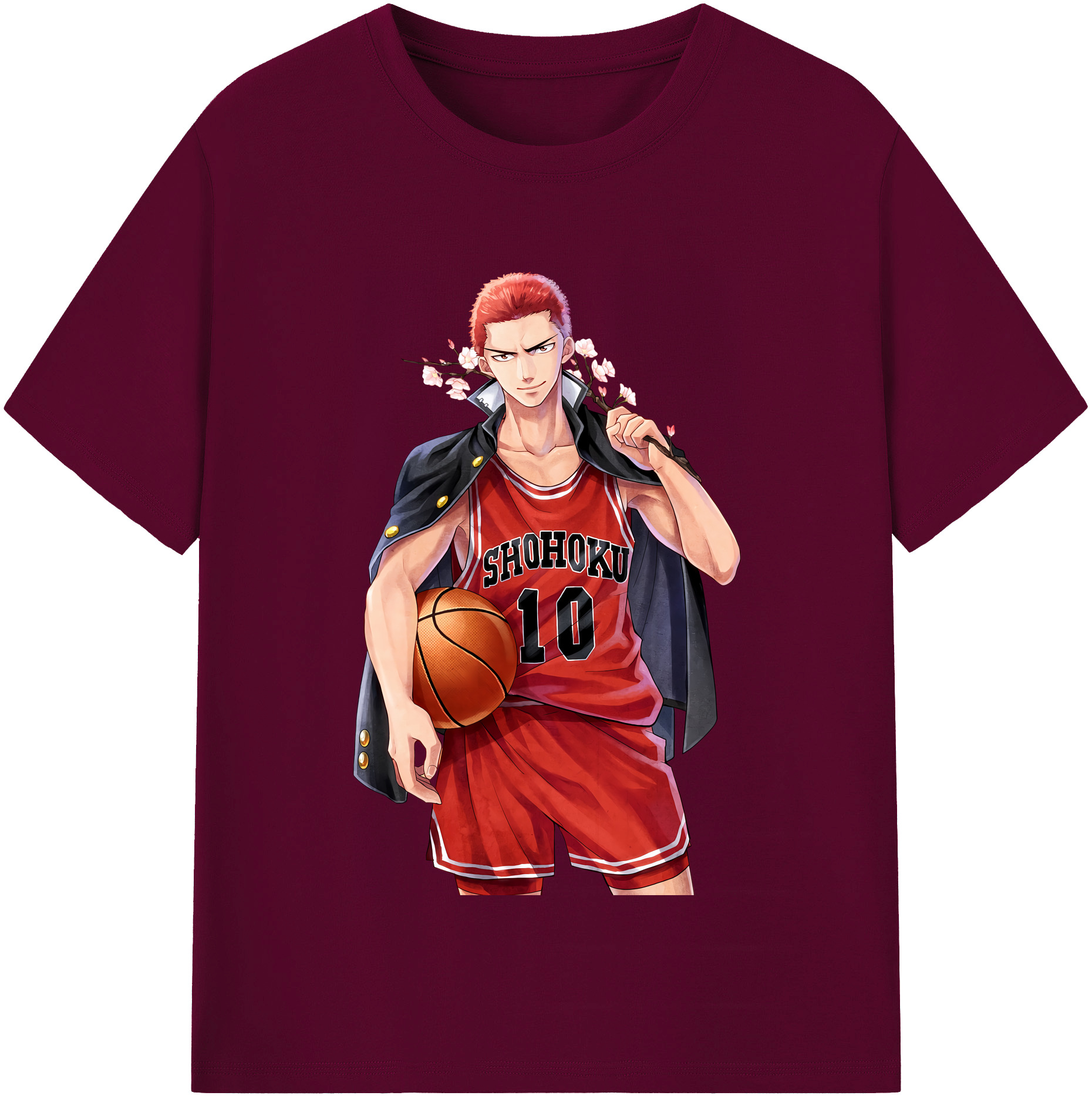 （画像用） SLAM DUNK／スラムダンク レディースカジュアルプリントTシャツ（綿100％）